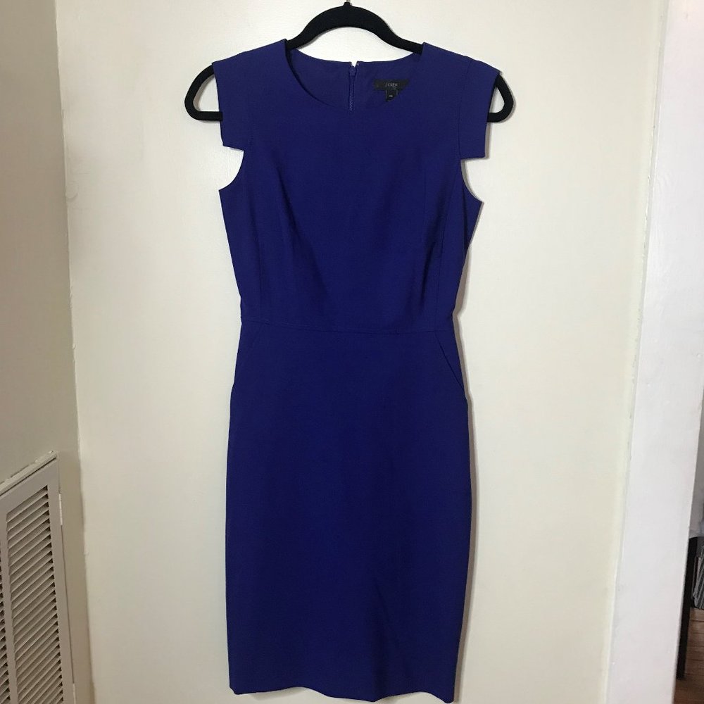 J. Crew Resume dress cobalt blue